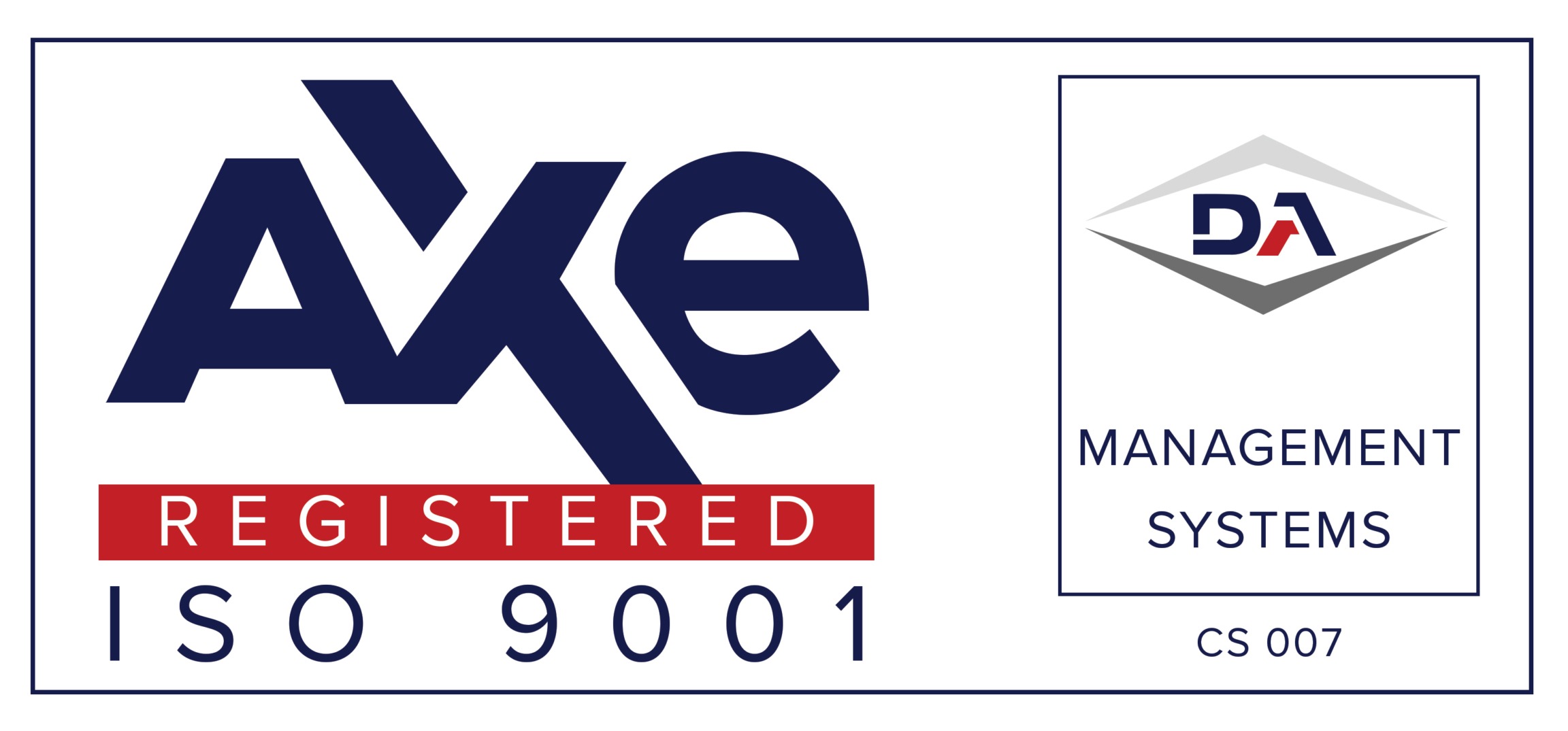 Kinetikon è certificata ISO 9001